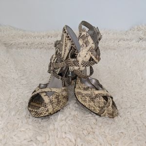 Calvin Klein Snake Skin Heels